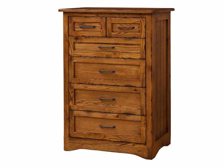 4 large drawer and 2 small drawer tall chest.