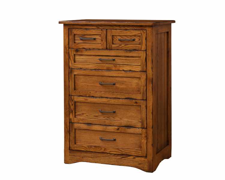 4 large drawer and 2 small drawer tall chest.