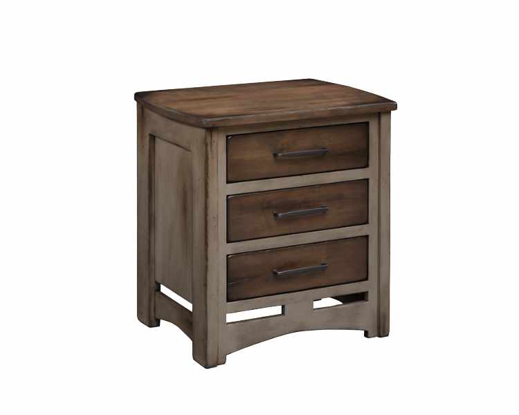 Nightstand with 3 drawers.