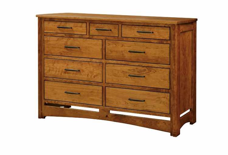 9-drawer chest, 6 large drawers and 3 small drawers across the top.