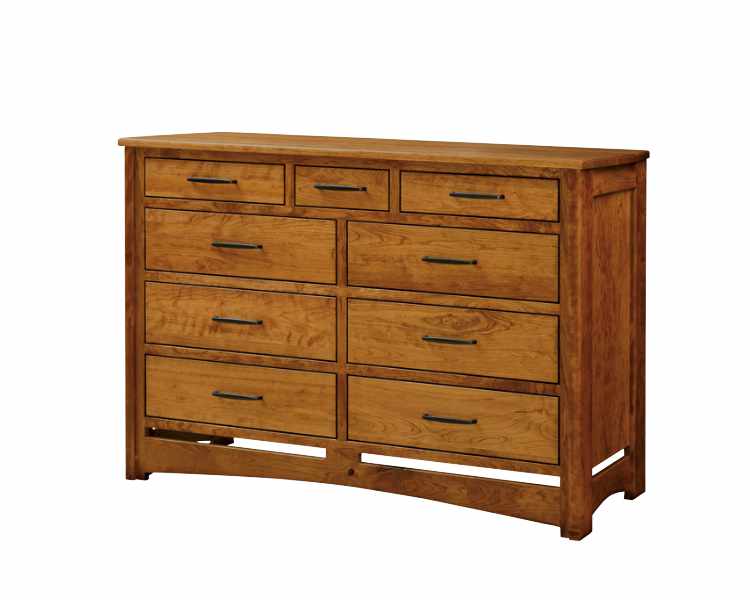 9-drawer chest, 6 large drawers and 3 small drawers across the top.