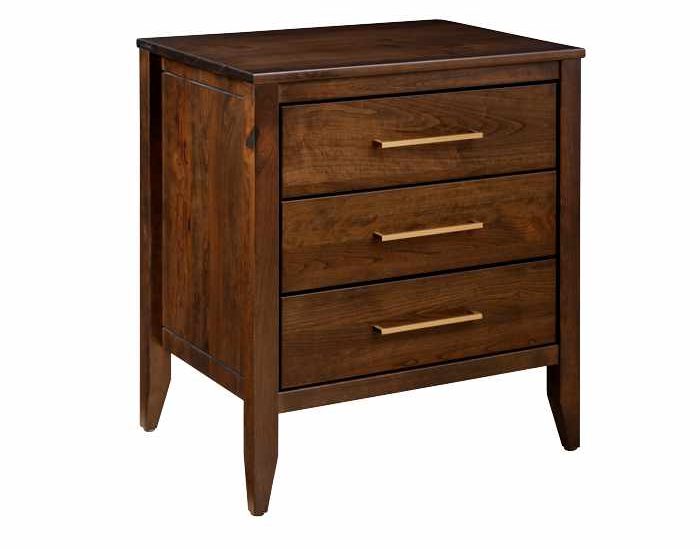 Nightstand with 3 drawers.