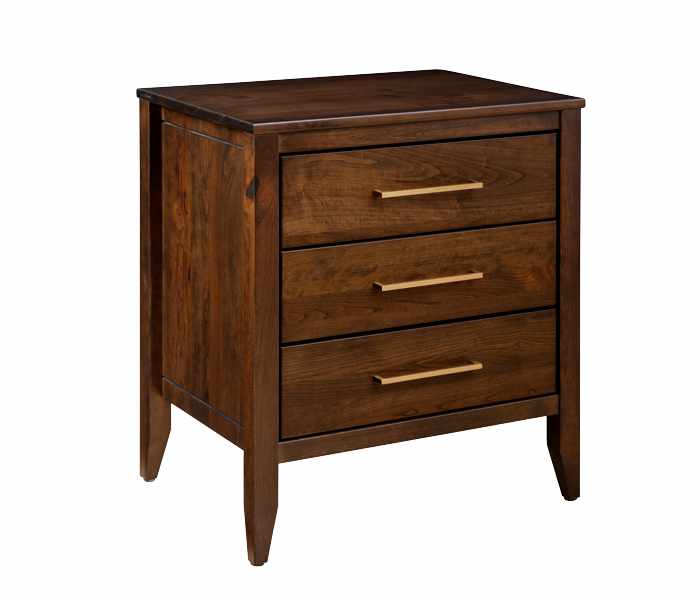 Nightstand with 3 drawers.