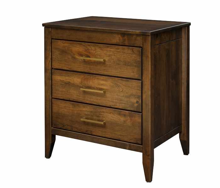 Nightstand with slide-out top.