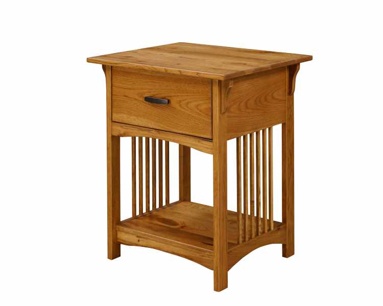 Nightstand with 1 drawer.