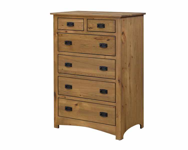 Tall chest with 4 large drawers and 2 mall drawers on top.