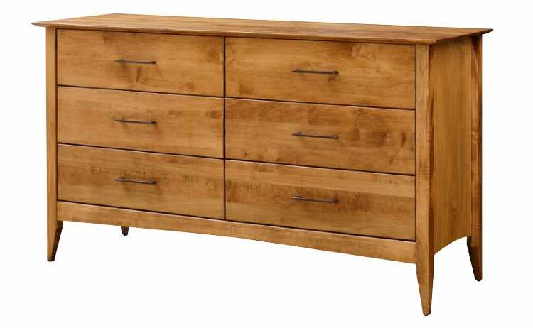 Large bedroom dresser with 6 drawers.