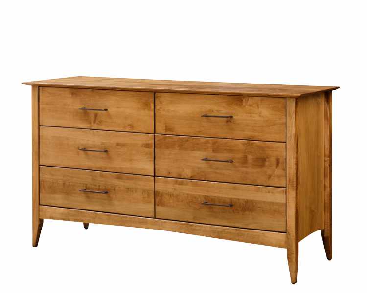 Large bedroom dresser with 6 drawers.