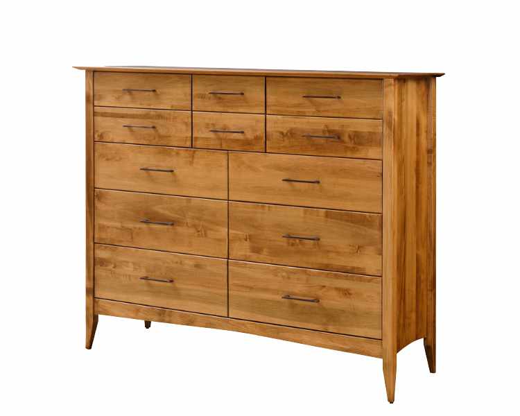 12-drawer chest. 6 large drawers and 4 medium drawers and 2 small drawer across the top.