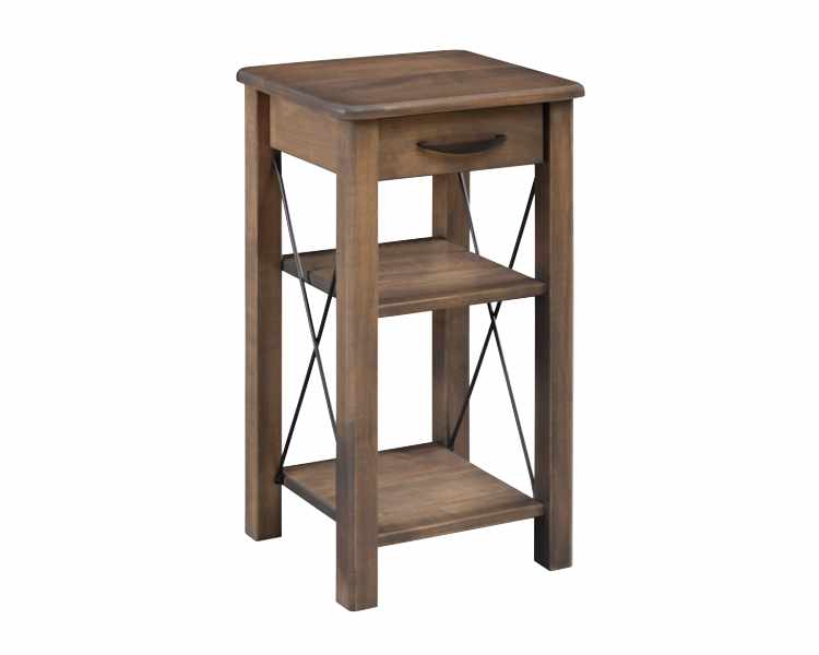 Small side table with 2 shelves.