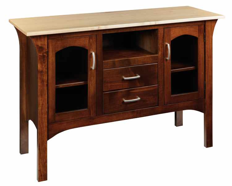 Dining room server with 2 doors and 2 drawers.