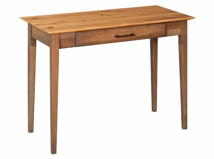 Small writing desk with keyboard drawer.