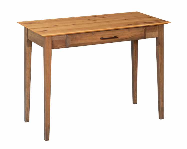 Small writing desk with keyboard drawer.