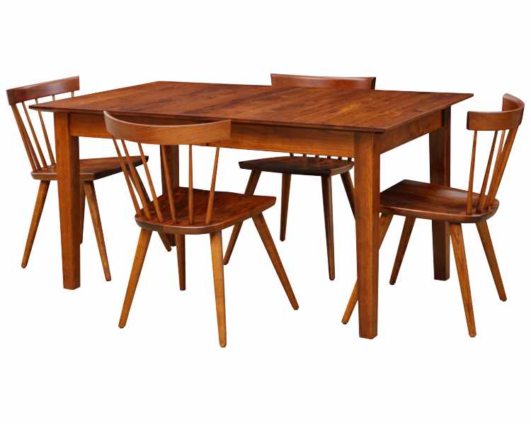 Dining room table with 4 chairs.