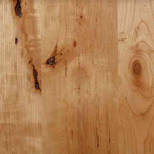 Rustic cherry wood sample swatch.