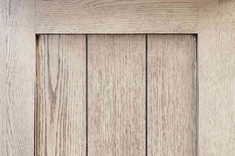 Rubbed edges wood sample.
