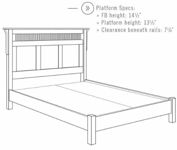 Illustration Platform bed