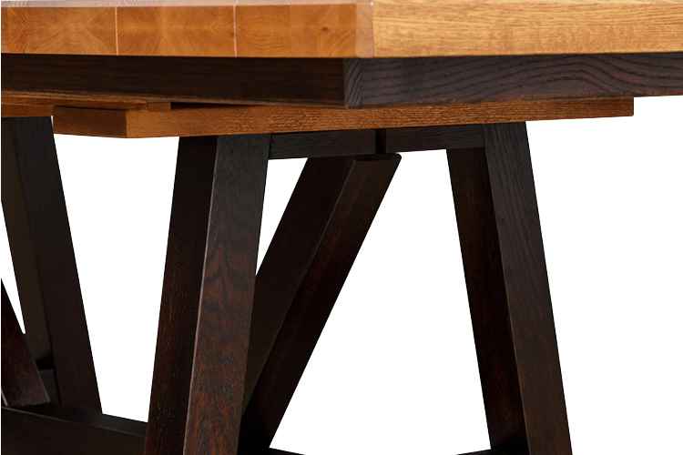 Dining table with 4 chairs and bench.