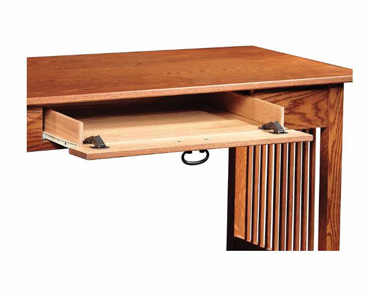 Open keyboard desk drawer.