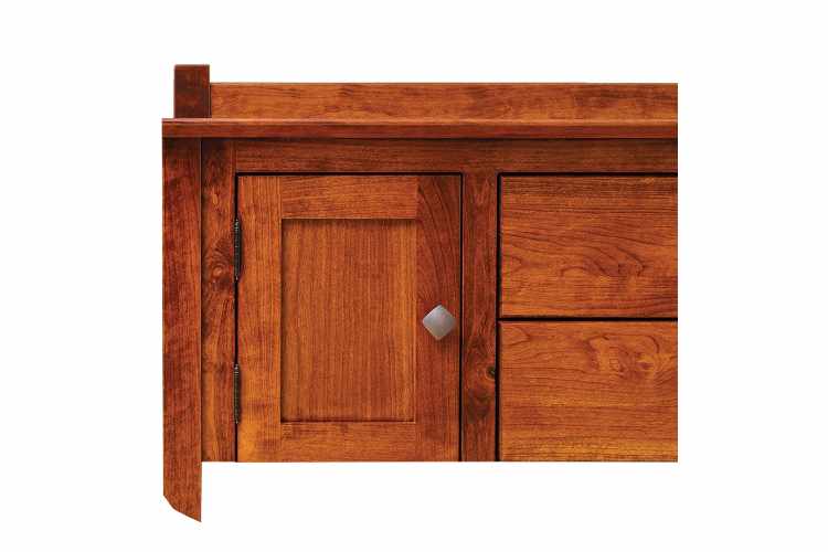 Detail view of sideboard top.