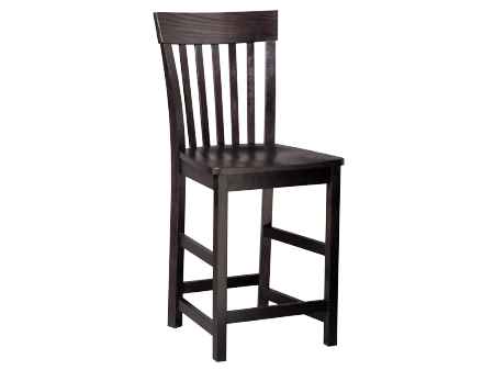 Hardwood side bar height chair.