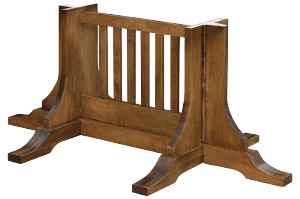 Mission pedestal table base.