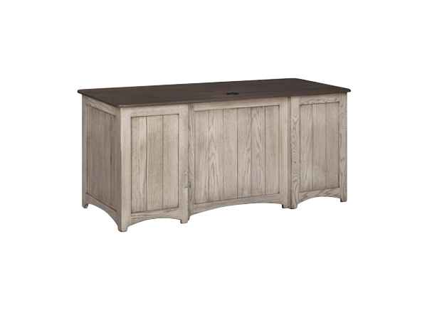 Back view of 55 inch desk.