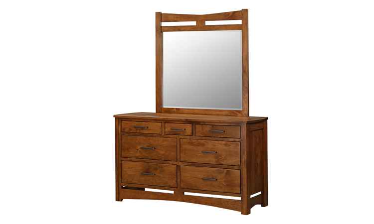 Dresser with mirror.