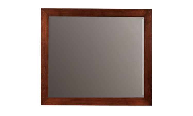 Closeup view of mirror.