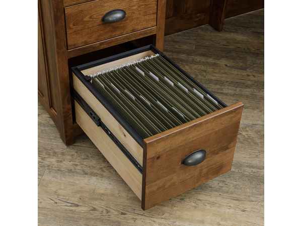 File drawer with legal size files.