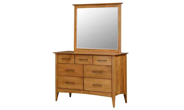 Maple 48 inch dresser with optional mirror.