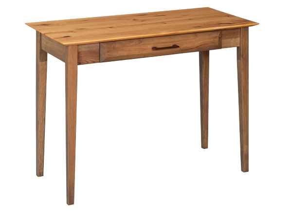 Small writing desk with keyboard drawer.