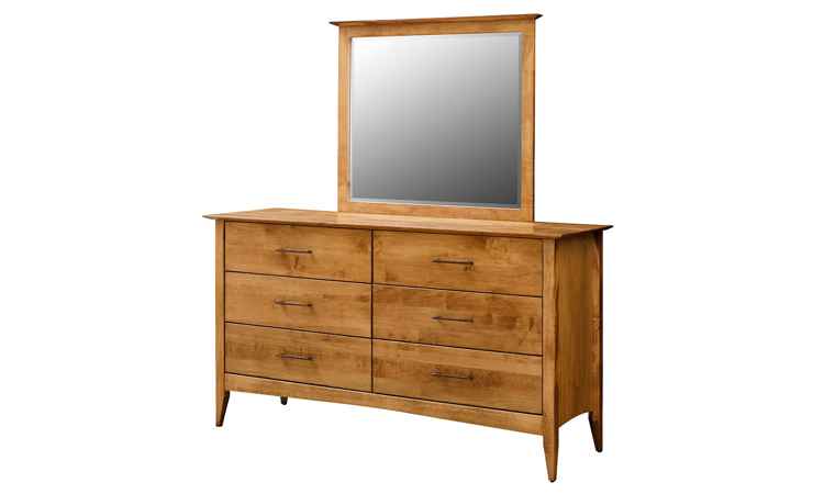 Large dresser with 6 drawers and optional mirror.