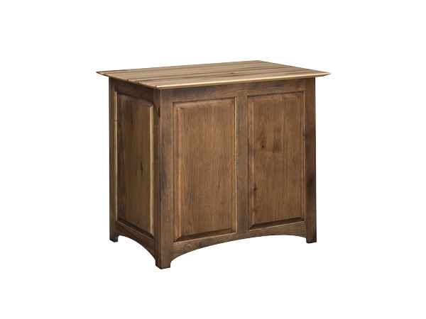 Back view of later file cabinet.