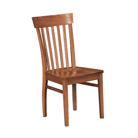 Hardwood side chair.