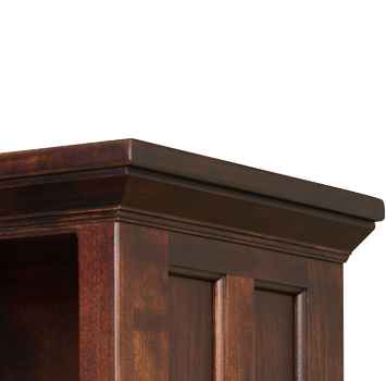 Closeup of crown molding.